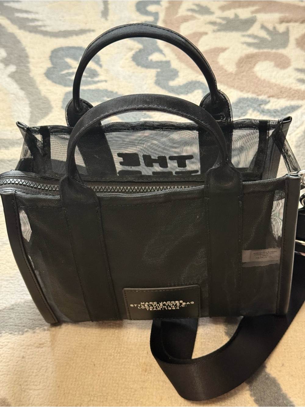 Marc Jacobs Black Nylon Crossbody Bag with Interior Pocket - Picture 6 of 9